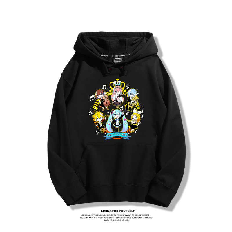 初音未來聯名鵝鴨殺新款 親子情侶男女款連帽衛衣-ZUIHANG SHOP