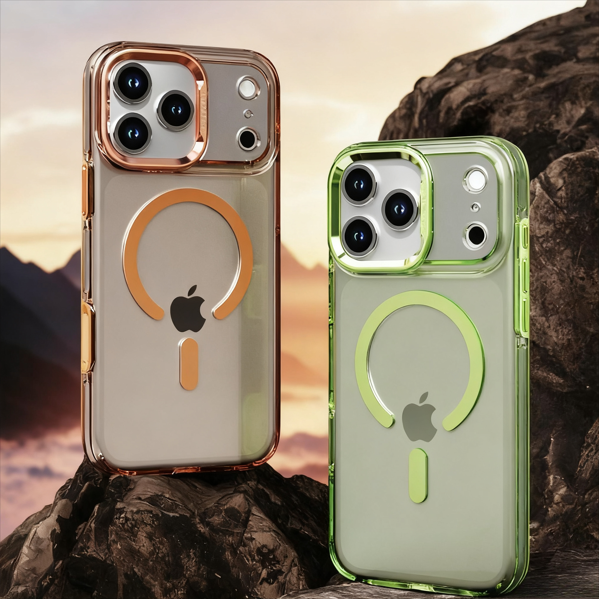 適用iPhone17系列 多巴胺透色金屬磁吸手機殼-ZUIHANG SHOP