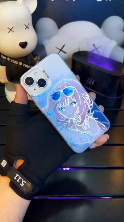 崩壞3rd彩銀線條漸變防摔手機殼