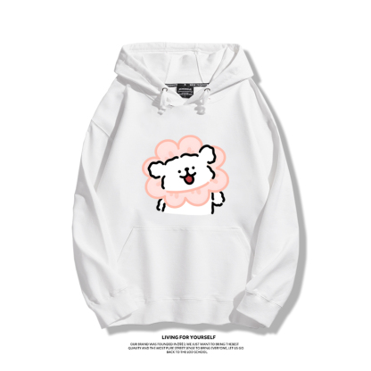 線條小狗新款 親子情侶男女款連帽衛衣-ZUIHANG SHOP