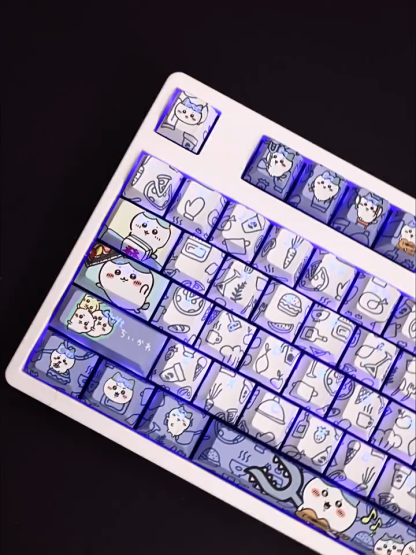 Chiikawa透光RGB108鍵標準配列衛星軸鍵帽