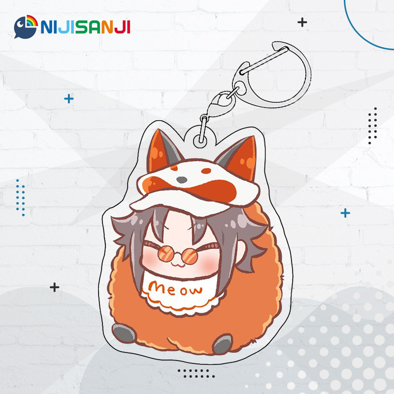 Luxiem彩虹社全員同人週邊 NIJISANJI EN 雙面夾層鑰匙扣掛件吧唧