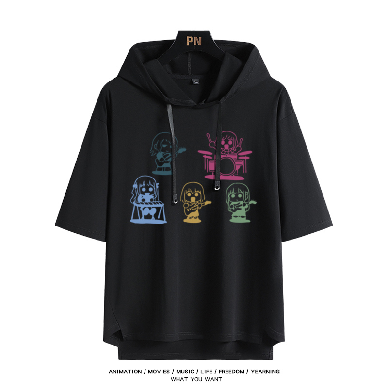 BanG Dream! Ave Mujica 若葉睦 連帽短袖T恤