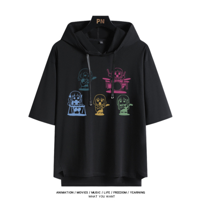 BanG Dream! Ave Mujica 若葉睦 連帽短袖T恤