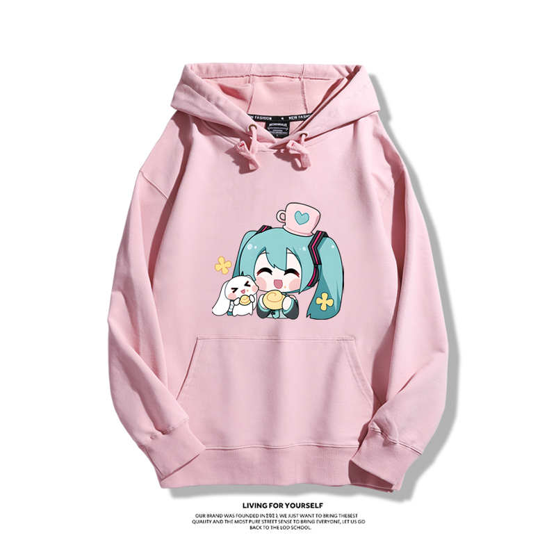 初音未來 秋冬新款 親子情侶男女連帽衛衣