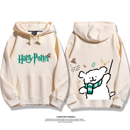 線條小狗 X 哈利波特聯名 親子情侶男女款連帽衛衣-ZUIHANG SHOP
