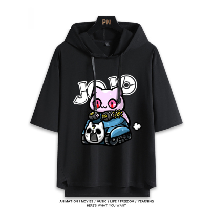 JOJO的奇妙冒險 連帽短袖T恤-ZUIHANG SHOP