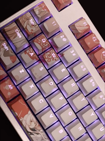 清澄晶透光RGB108鍵標準配列衛星軸鍵帽