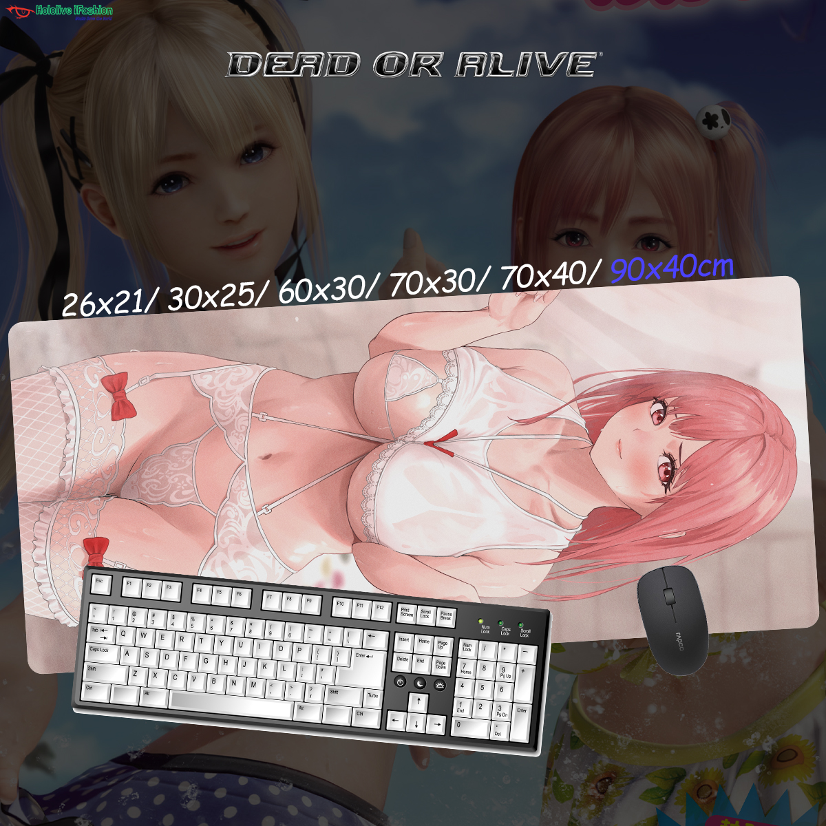 生死格鬥系列 超大鎖邊主題桌墊 布質滑鼠墊