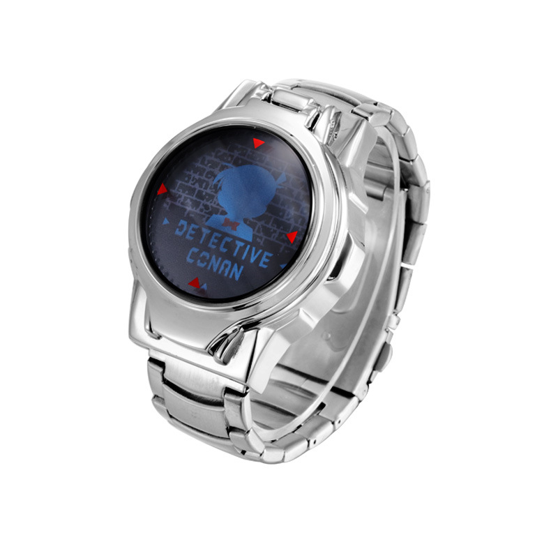 名偵探柯南 LED觸屏翻蓋激光手錶  男女手錶學生表-ZUIHANG SHOP