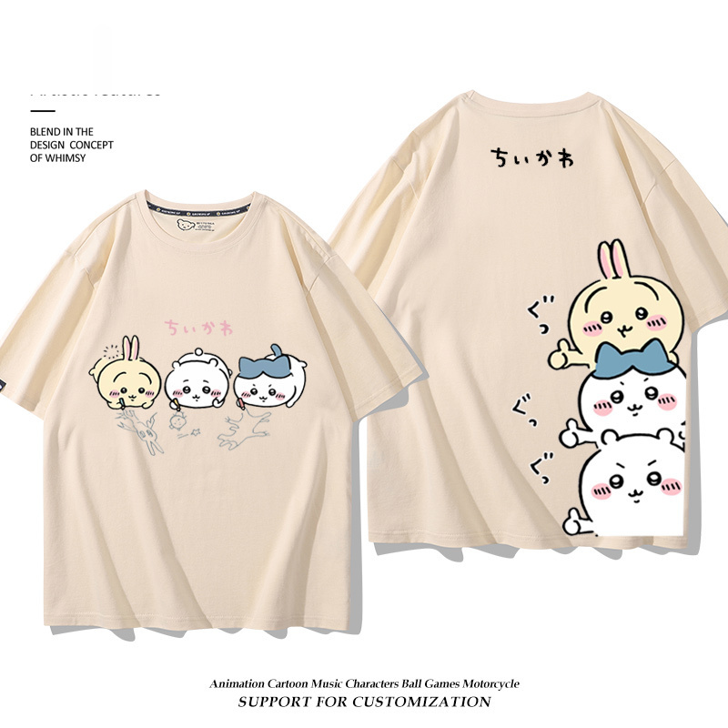 Chiikawa 2025親子情侶男女同款 印花短袖T恤-ZUIHANG SHOP