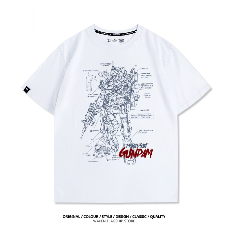 機動戰士鋼彈 印花短袖T恤-ZUIHANG SHOP