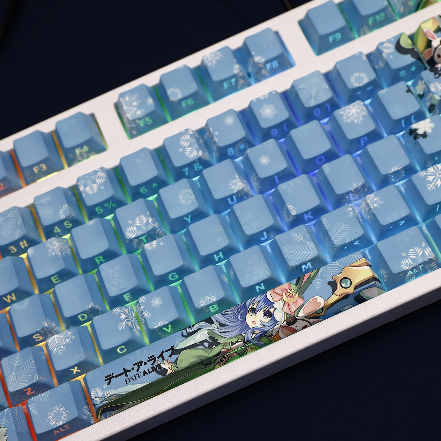 冰芽川四糸乃約會大作戰透光RGB108鍵標準配列衛星軸鍵帽-ZUIHANG SHOP