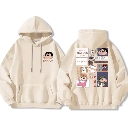 蠟筆小新新款 親子情侶男女款連帽衛衣-ZUIHANG SHOP