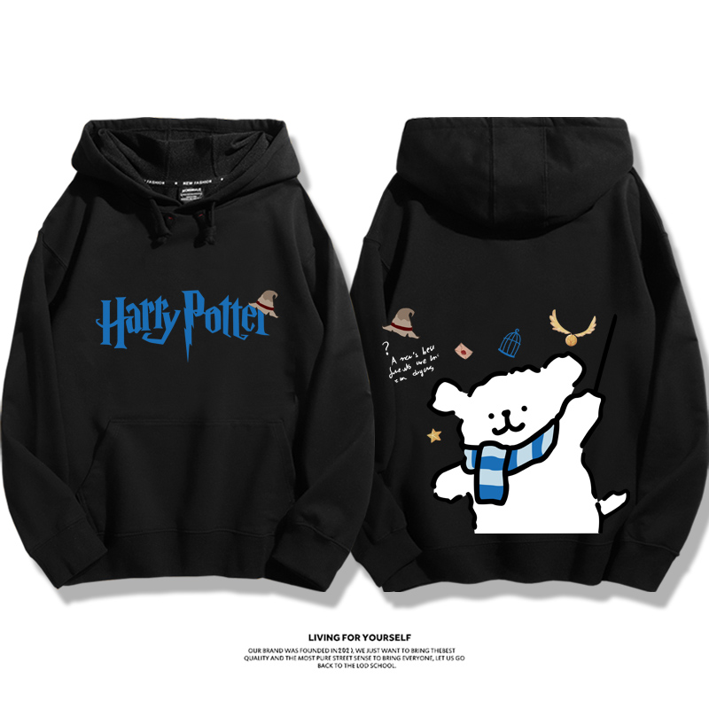 線條小狗 X 哈利波特聯名 親子情侶男女款連帽衛衣-ZUIHANG SHOP