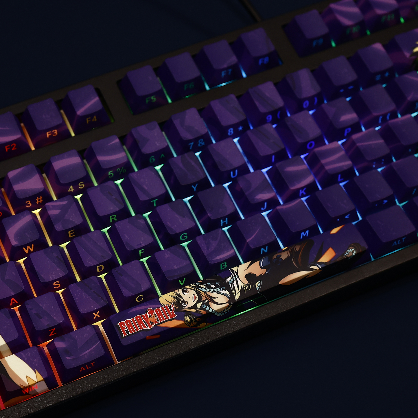 露西哈特菲利亞透光RGB108鍵標準配列衛星軸鍵帽-ZUIHANG SHOP