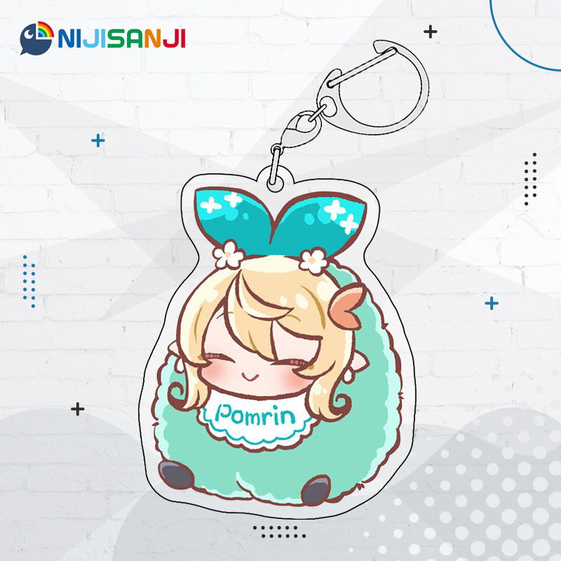 Luxiem彩虹社全員同人週邊 NIJISANJI EN 雙面夾層鑰匙扣掛件吧唧