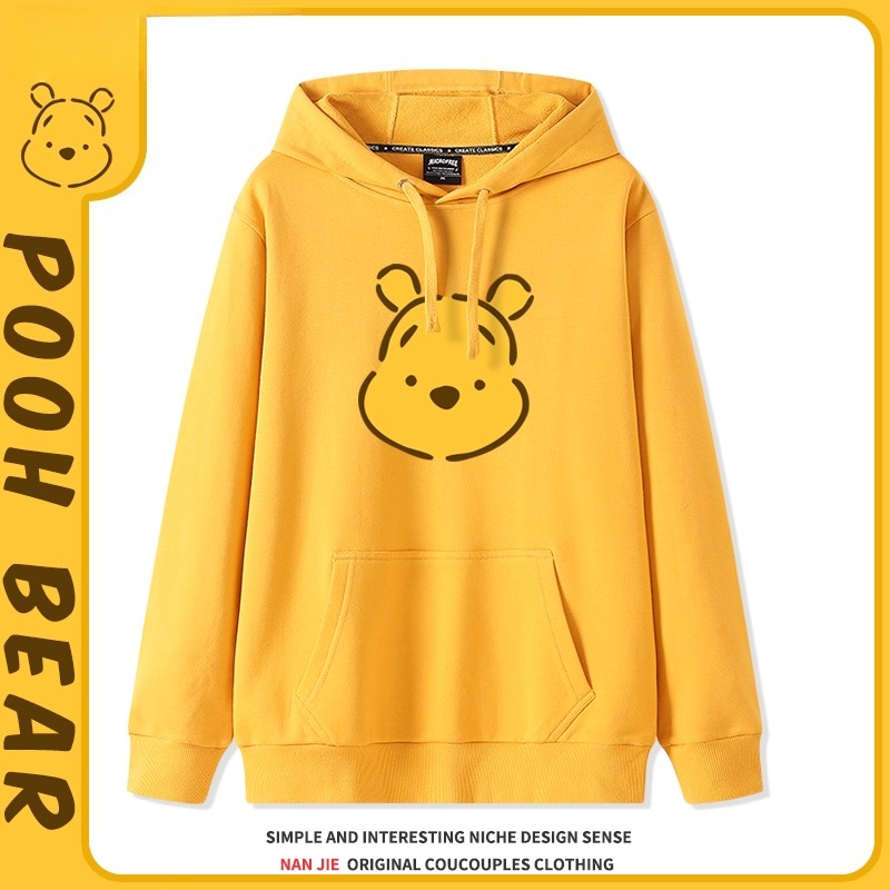 小熊維尼聯名 衛衣2025秋冬新款親子情侶裝連帽衛衣