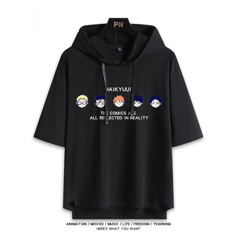 排球少年 連帽短袖T恤-ZUIHANG SHOP