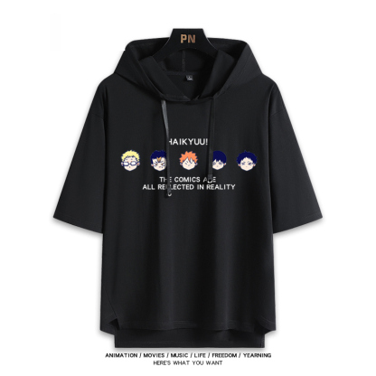 排球少年 連帽短袖T恤