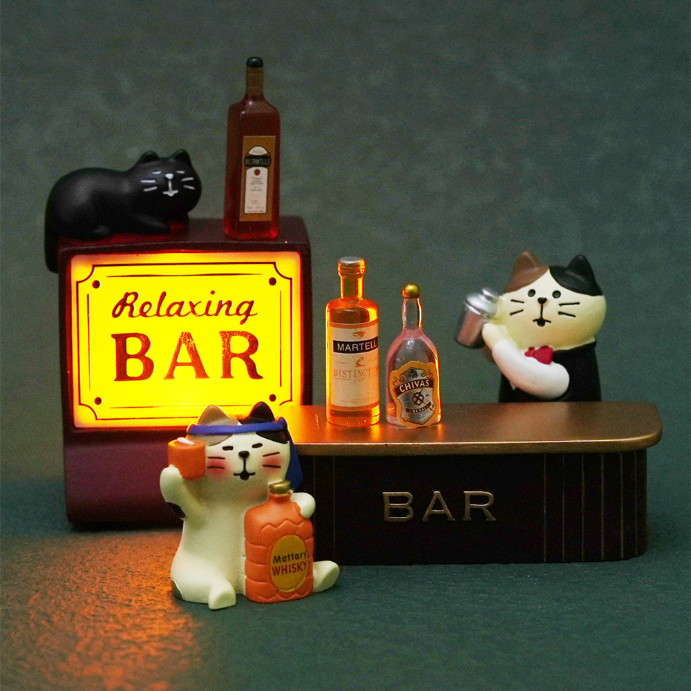 日式酒吧貓咪LED小夜燈｜辦公室/咖啡店氛圍燈｜創意擺件禮物-ZUIHANG SHOP