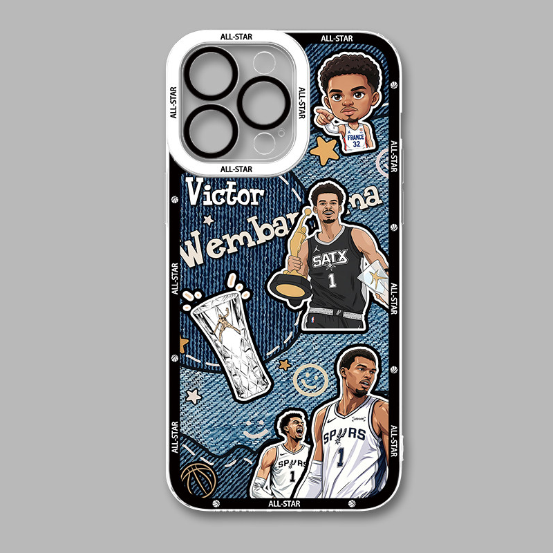 NBA球星天使眼透明防摔軟殼