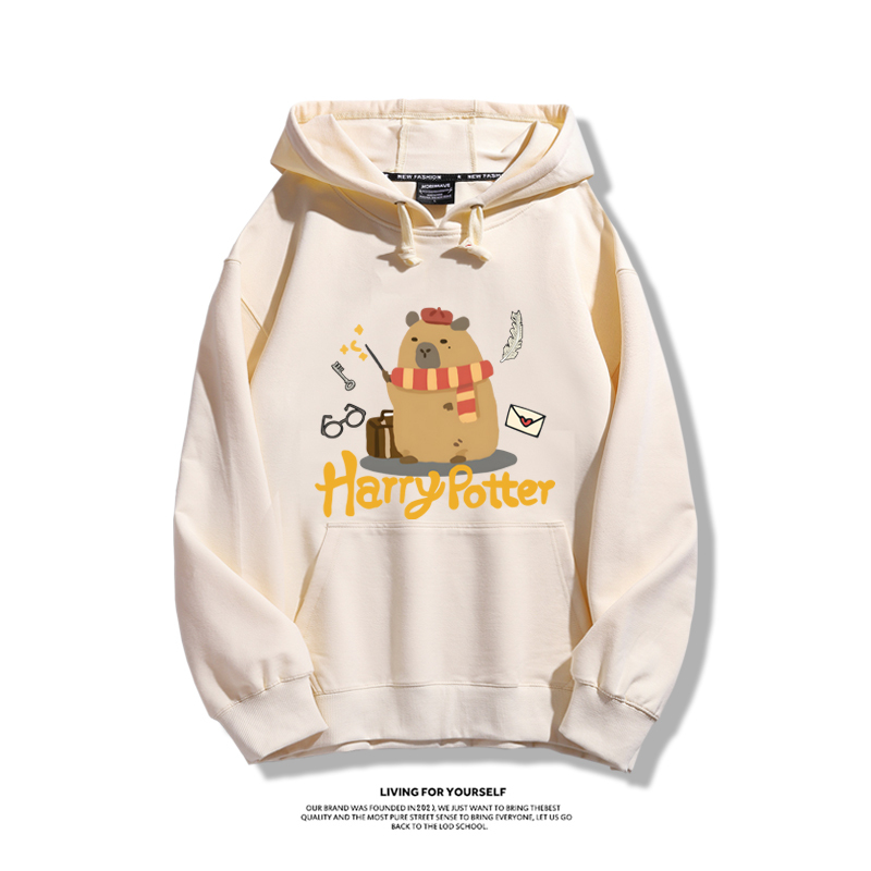 可愛水豚君卡皮巴拉新款 親子情侶男女款連帽衛衣-ZUIHANG SHOP