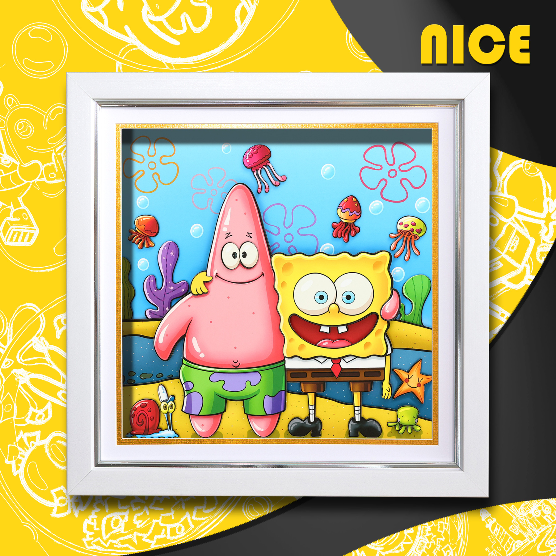 海綿寶寶 3D立體畫-ZUIHANG SHOP