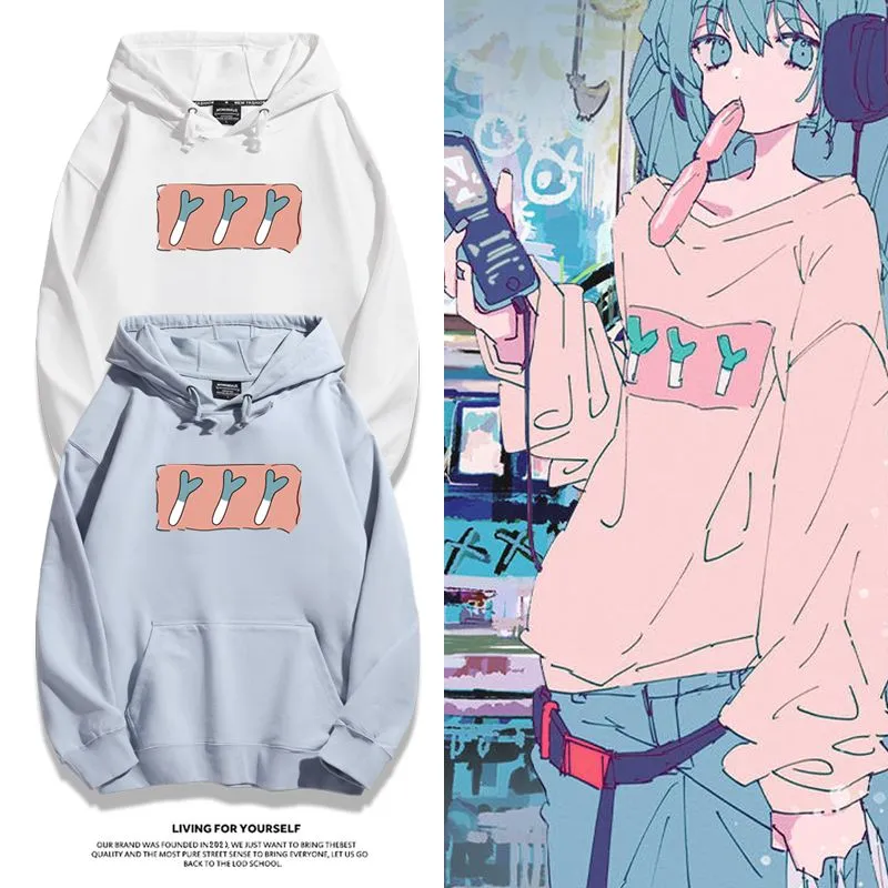 初音未來聯名鵝鴨殺新款 親子情侶男女款連帽衛衣-ZUIHANG SHOP