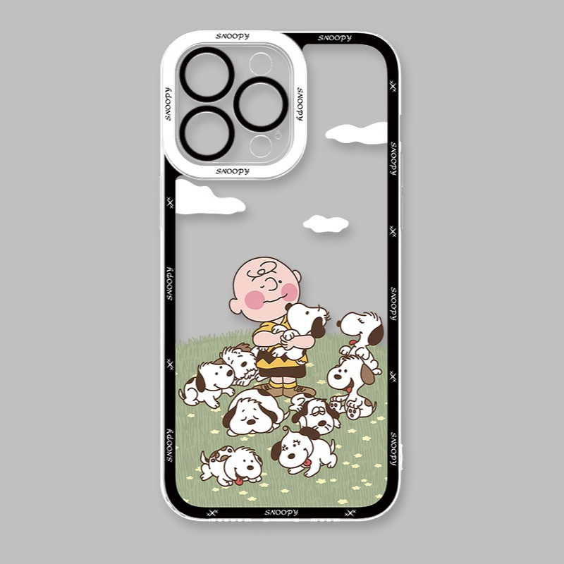 Snoopy史努比天使眼透明防摔軟殼