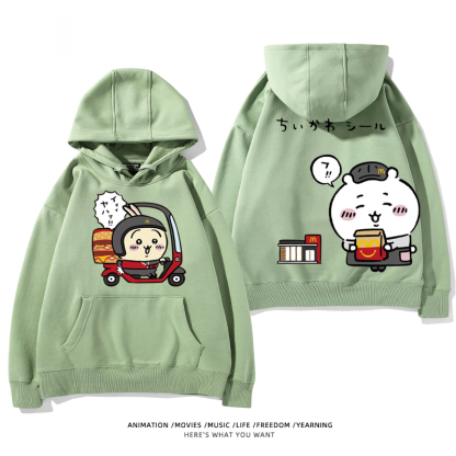 Chiikawa新款 親子情侶男女款連帽衛衣-ZUIHANG SHOP