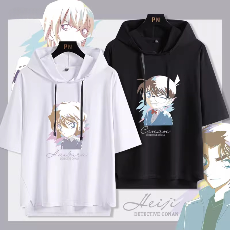 名偵探柯南 連帽短袖T恤-ZUIHANG SHOP