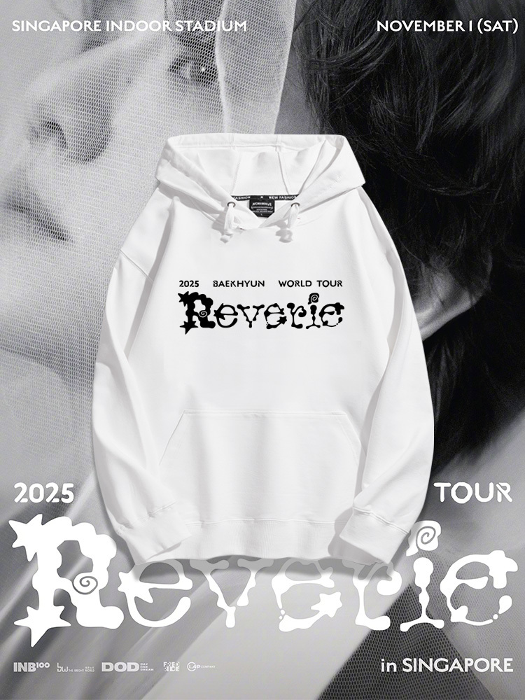 BAEKHYUN邊伯賢新款 親子情侶男女款連帽衛衣