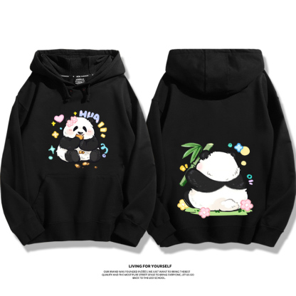 花花果賴熊貓新款 親子情侶男女款連帽衛衣-ZUIHANG SHOP