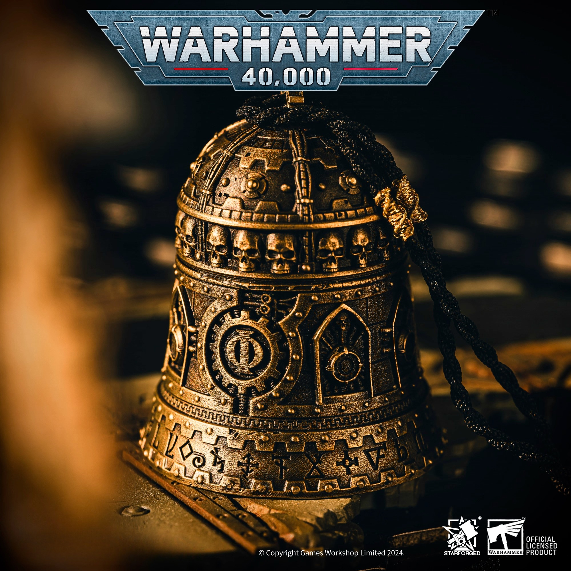 星辰鑄造 歐姆彌賽亞統御大鐘戰錘40K周邊機械神教掛飾