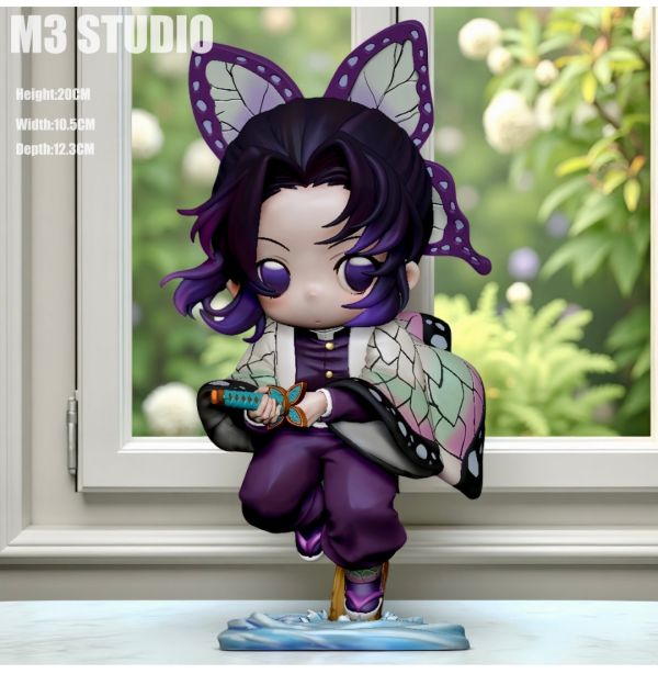 【預購】M3工作室 鬼滅 蝴蝶忍 蟲柱Q版 模型GK雕像