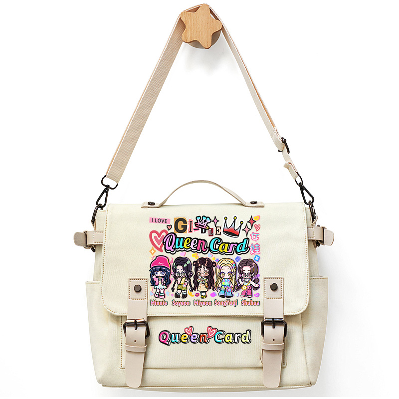 (G)I-DLE 專輯同款手提帆布包 應援單肩斜挎包-ZUIHANG SHOP