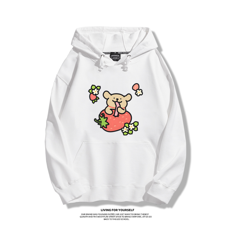 線條小狗新款 親子情侶男女款連帽衛衣-ZUIHANG SHOP