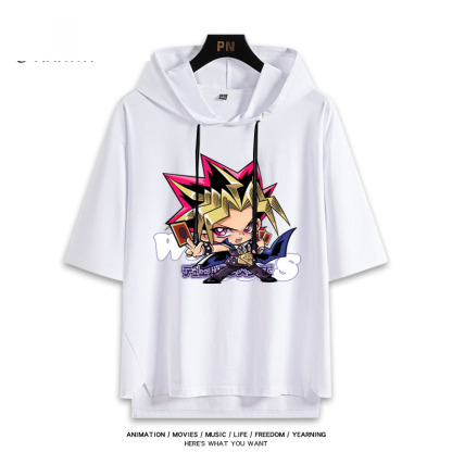 遊戲王 武藤遊戲 連帽短袖T恤-ZUIHANG SHOP