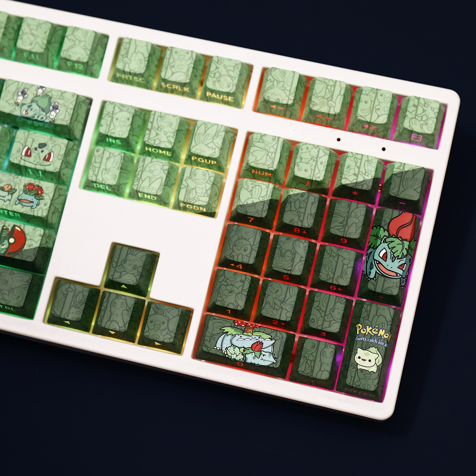 妙蛙種子 108鍵 標準配列 衛星軸鍵帽-ZUIHANG SHOP