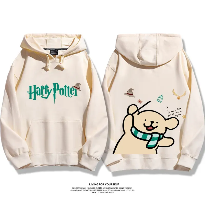 線條小狗 X 哈利波特聯名 親子情侶男女款連帽衛衣-ZUIHANG SHOP