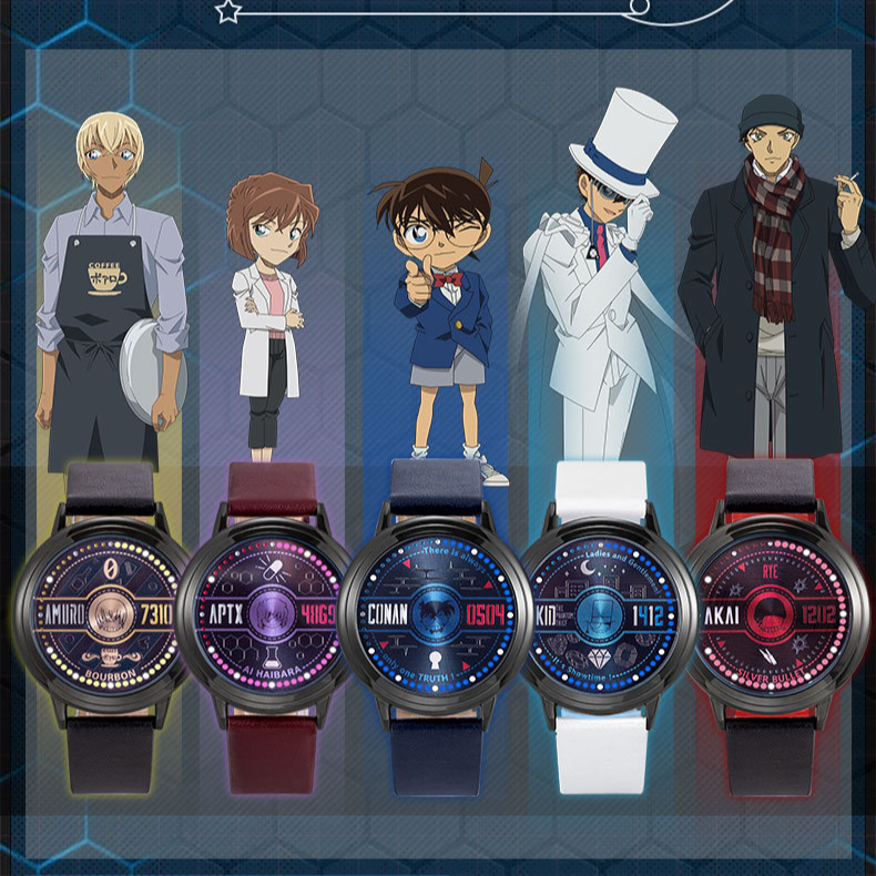 名偵探柯南系列手錶 動漫周邊LED觸屏手錶電子錶-ZUIHANG SHOP