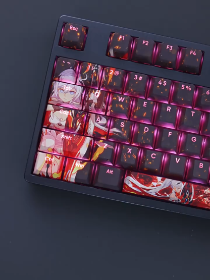 薪炎之律者琪亞娜透光RGB108鍵標準配列衛星軸鍵帽