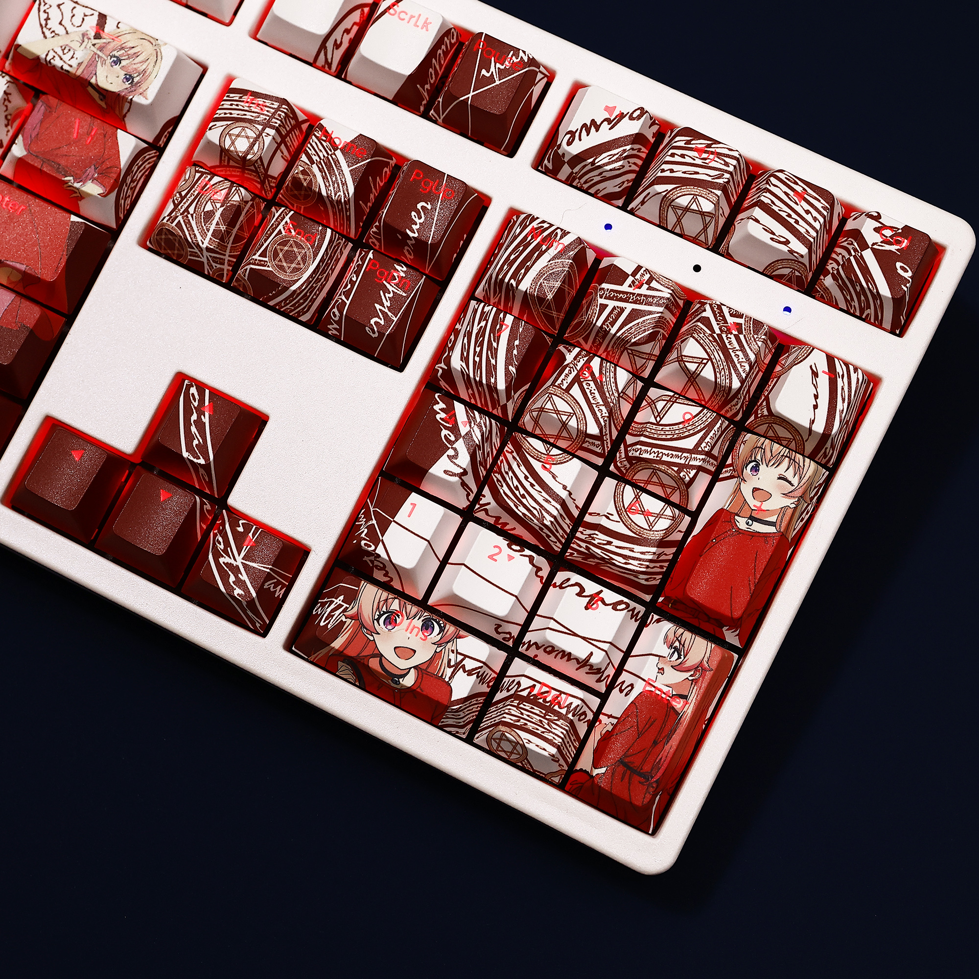 魔女守護者 若月妮可 108鍵 標準配列 衛星軸鍵帽-ZUIHANG SHOP