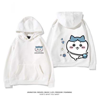 chiikawa 2024秋冬新款親子情侶裝薄絨款連帽衛衣