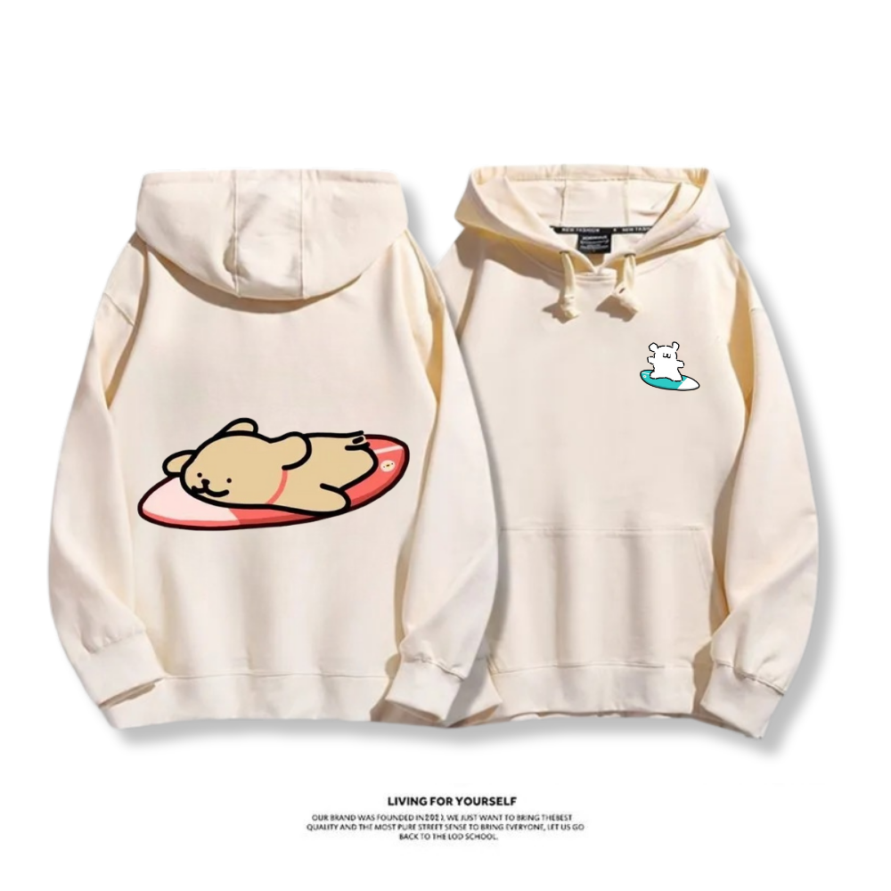 線條小狗 2025秋冬新款 親子情侶男女連帽衛衣
