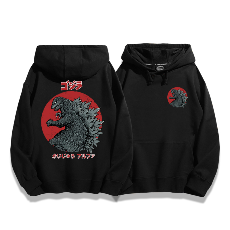 哥斯拉新款 親子情侶男女款連帽衛衣-ZUIHANG SHOP