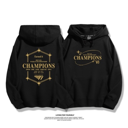 T1战队S15 2025秋冬新款 親子情侶裝連帽衛衣