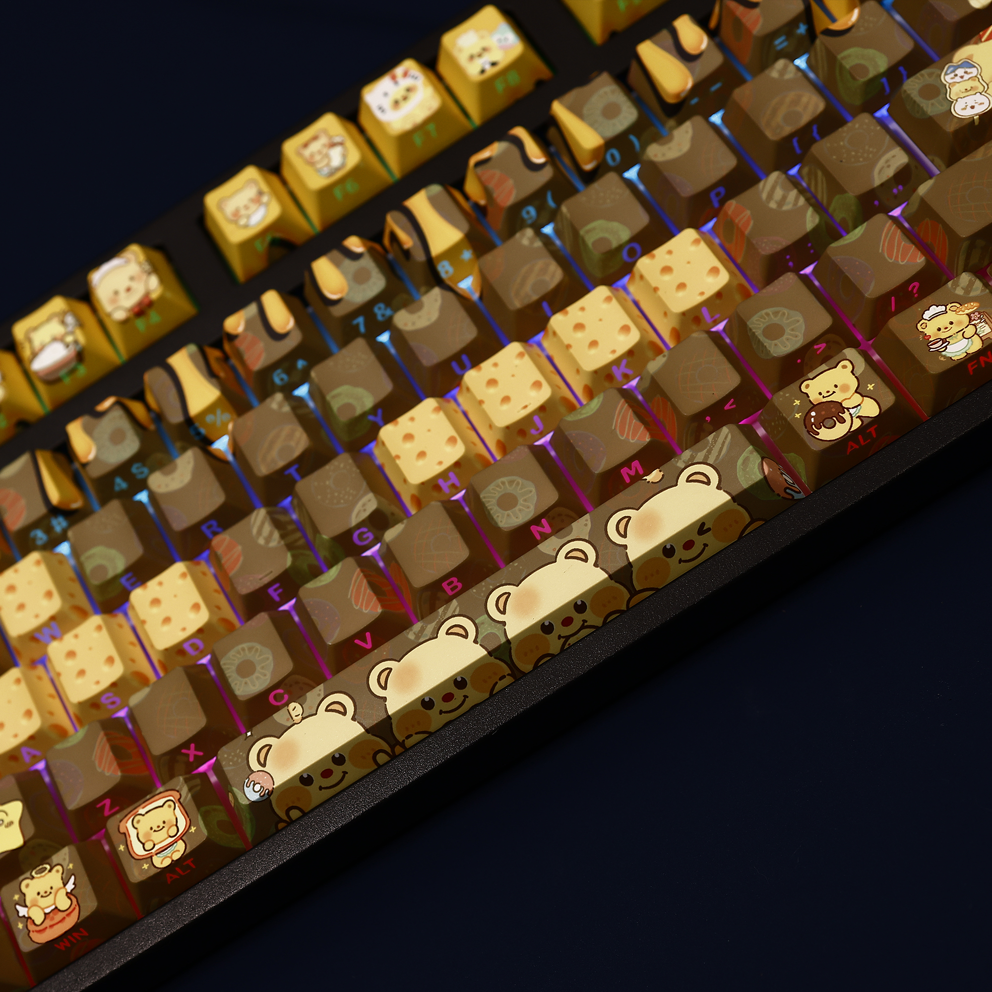 奶油小熊 108鍵 標準配列 衛星軸鍵帽-ZUIHANG SHOP
