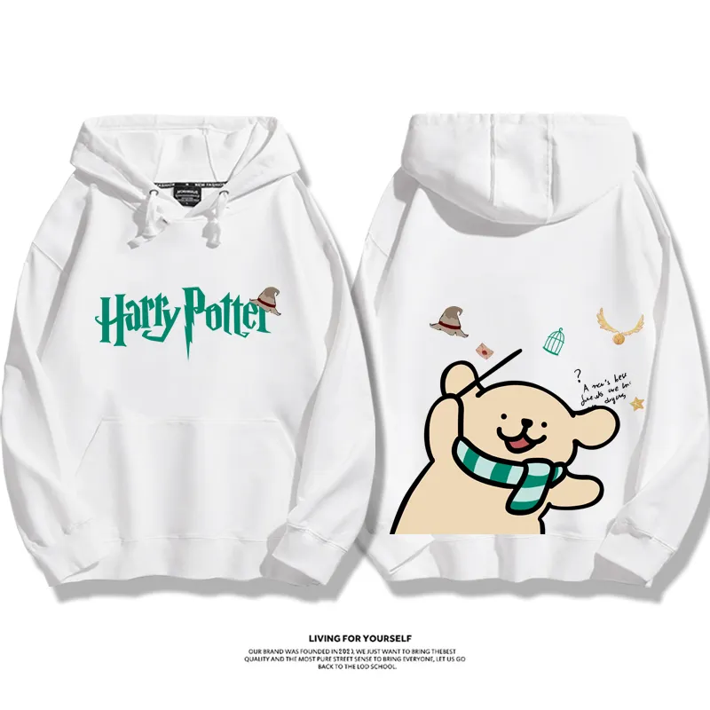 線條小狗 X 哈利波特聯名 親子情侶男女款連帽衛衣-ZUIHANG SHOP